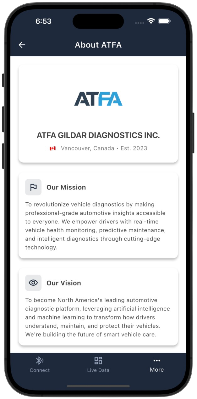 ATFA App Screenshot